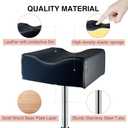 Pedicure Foot Rest,Height Adjustable Pedicure Chair,Non-Slip Pedicure Stool for Massage Office or Home,Black