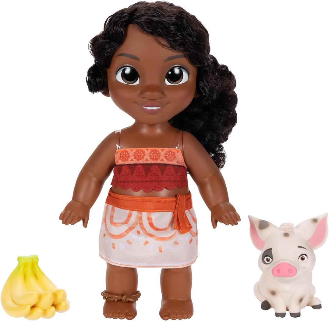 Disney Moana 2 Little Sis Simea Doll & Pua Figure - Doll Playset for Girls Officially Licensed, Makes Great Birthday Gift, Gift for Girls and Boys