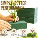 Pack of 6 Floral Foam Blocks, 8.9"x4.1"x2.7" Dry and Wet Flower Foam for Fresh and Artificial Flowers, Florist Styrofoam Flower Arrangements Supplies, Decorations for Wedding, Birthdays and Garden