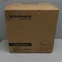 SONGMICS Storage Ottoman, Foot Stool, Round Ottoman with Padded Seat, Foot Rest with Wood Legs, Small Table, for Hallway, Living Room, 12.2 Inches, Teddy Fleece, Jelly Pink ULOM515SA01 (12.2"D x 12.2"W x 11.4"H)