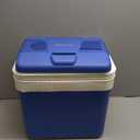 Ivation Electric Cooler & Warmer with Handle | 24 L Portable Thermoelectric Fridge for Vehicles & Trucks| 110V AC Home Power Cord & 12V Car Adapter for Camping, Travel & Picnics