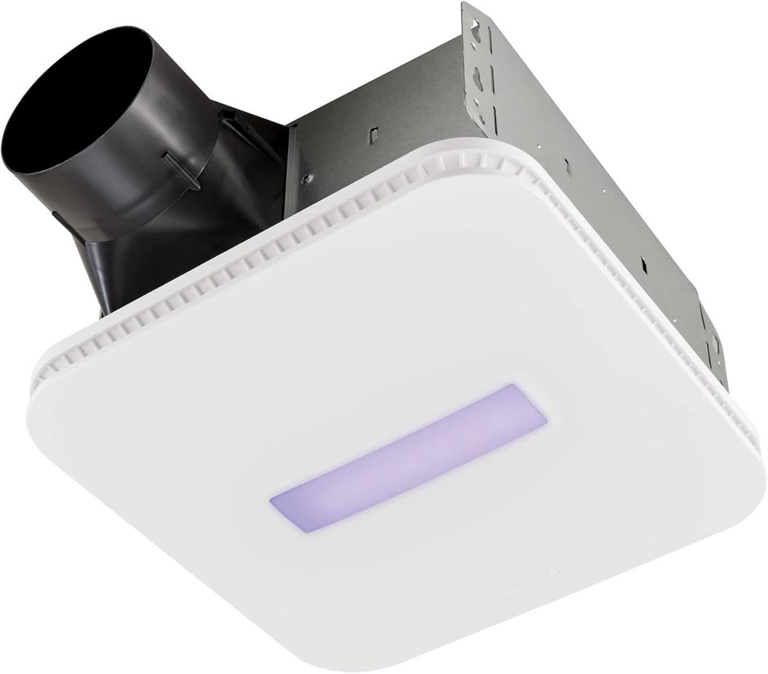 Broan-NuTone AR110LKVV SurfaceShield Vital Vio Powered Exhaust Vent LED White Light & Violet Light, 110 CFM, White