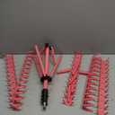 JANMPASK Braiding Hair Rack Height Adjustable 144 Pegs Braiding Rack Hair Extension Holder with Hair Braid Tools, Easy to Assemble (pink)