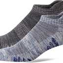 u&i Men's Performance Cushion Cotton Low Cut Ankle Athletic Socks (Size 8-12, 2-Pack)