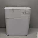 3.5 Gallon Slim Automatic Trash Can for Bathroom,Touchless Diaper Trash Can with Trash Bag Auto-adsorption Technology,Motion Sensor Diaper Garbage Bins for Bedroom Office Kitchen Toilet (White-n21)