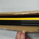 Spiareal 50 Pcs 47.8 x 1.38 Inch Shelf Label Strips Adhesive Back Stick on Data Price Tag Holder Clear PVC Adhesive Ticket Channel for Supermarkets Convenience Shops(Black)
