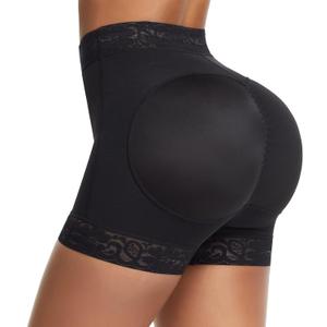 Lover-Beauty Butt Lifter Panties Faja Shorts Hip Enhancer Tummy Control Butt Lifting Shapewear (Small, A- Black)
