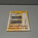 QUEWEL Lash Clusters Kit Multi-type Mixed Eyelash Clusters 176Pcs with Lash Bond and Seal, Cluster Lashes Tweezers, DIY Lash Extensions Kit can Create Kinds of Effects for personal(QU23+QU24+QU25 Kit)