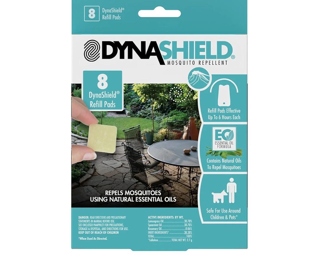 DynaTrap DynaShield Repellent Refill Pads - Official Refill Pads for DynaShield Mosquito Repellent - DS1000R8SR, 8 Pack