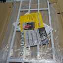 Segal S 4768 Carbon Steel Fixed 4-Bar Window Grill for Home Security and Child Safety, 21-1/4 In., White Black (1 Set)