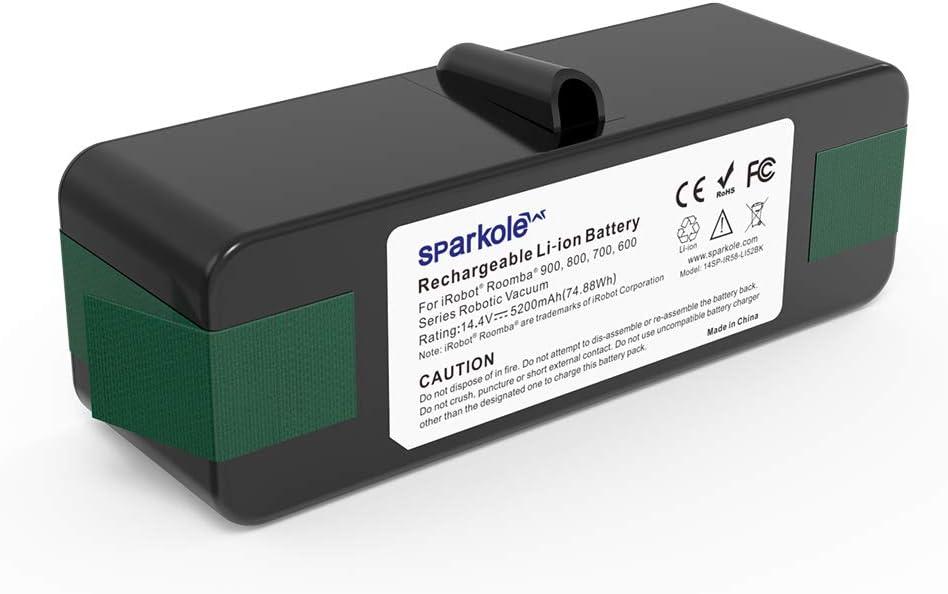 5200mAh Lithium Ion Replacement Battery for iRobot Roomba 960 980 981 970 965 801 805 850 860 877 890 891 895 690 680 675 640 614 615, Roomba 900, 800, 700, 600 Series (2022 Upgraded)