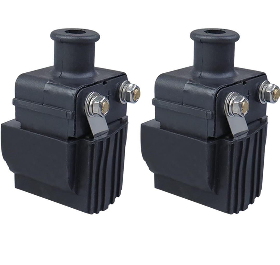 18-5186 Ignition Coil Compatible with Mercury & Mariner Outboard Boat 6-125Hp 140Hp V135 V150 210CC Chrysler Force 40Hp -150Hp Replace 339-7370A13 339-832757A4 339-832757B4 2Pcs 18-5186 Ignition Coil Compatible with Mercury & Mariner Outboard Boat 6-125Hp 140Hp V135 V150 210CC Chrysler Force 40Hp -150Hp Replace 339-7370A13 339-832757A4 339-832757B4 2Pcs