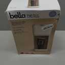 BELLA Single Serve Coffee Maker, K Cup & Coffee Ground Compatible with Removable, Adjustable Drip Tray, Auto Shutoff & Reusable Dishwasher Safe Accessories, Brews 6oz to 14oz, 1000 Watt, Oatmilk