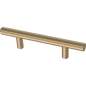 Franklin Brass (10-Pack) – Champagne Bronze Cabinet Handles, 3 Inch Hole Center, Modern Pulls for Drawers, Kitchen Cabinet Door, Dressers | Solid Bar