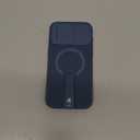 SURITCH for iPhone 15 Pro Max Case with Magnetic Camera Slide Cover and Adjustable Kickstand, Compatible with MagSafe, Shockproof Bumper Case Slim Protective Cover 6.7 Inch, Blue