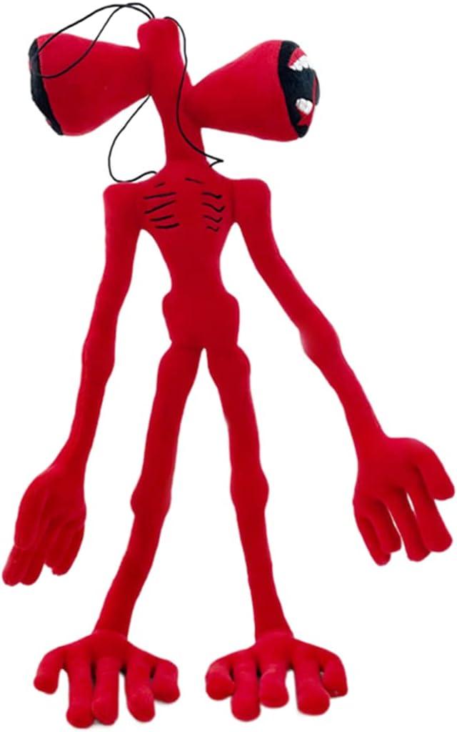 Dr.STONE Siren Head Plush Toys Limbs Movable Plush Toy Anime Black cat and Dog Doll Whistle Man Funny DollPlush Toys for Home Party Gift Birthday GiftRed