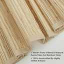 Cordless Bamboo Shades, Linen Roman Blinds, 32" W x 64" H