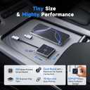 Wireless CarPlay Adapter for iPhone, Super mini Compact 2-in-1 Dongle for Apple iOS10+, Convert Wired to Wireless CarPlay, Instant Connectivity, Fit for Cars from 2016 with Built-in CarPlay
