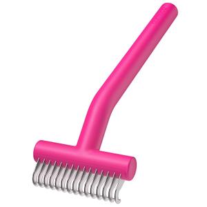 aumuca Undercoat Rake for Dogs & Cats – Deshedder & Grooming Brush – Dog Brush & Cat Brush for Long or Short Hair – Dematting Comb for Matted Fur, Kitten, Puppy, Rabbit, Horse
