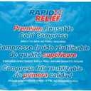 Rapid Relief Large Reusable Gel Cold Compress - Comfortable Flex Ice Packs for Back, Knee, Shoulder, Muscle Aches, and Body Pain Relief 8 x 12 Large
