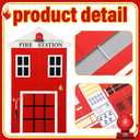 AceOrbit 3 Sets Firetruck Birthday Decorations Firefighter Party Decorations Large Fire Truck Party Supplies with Firetruck Hydrant Fire Station for Fireman Firefighter Birthday Favors Photo Backdrop