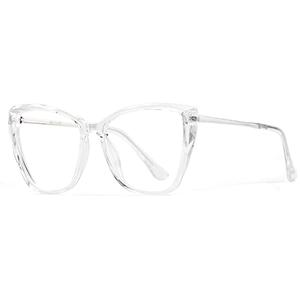AVDLAB Blue Light Blocking Glasses Cat Eye Stylish Computer Eyeglasses UV Ray Filter Women AB3304 (Clear)