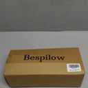 Bespilow Patented Dual-Layer Cervical Neck Roll Pillow-Comfort Top + Firm Memory Foam Base,Ergonomic Contour Support,Cooling Breathable Case- Relieves Neck Pain from Office,Travel,Sleep& Poor Posture (Black&red)