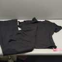 ANRABESS Lounge Sets for Women 2 Piece Foldover Yoga Flare Leggings Pants Crop Tops Casual Y2K Outfits Matching Tracksuit Set L