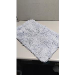 Bathroom Rugs Non Slip 24"x16", Absorbent Bath Mats Quick Dry, Shaggy Microfiber Bath Rugs, Extra Soft Plush, Machine Washable Bath Mats for Bathroom Floor, Tub and Shower, Blue Grey