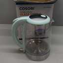 Cosori Electric Kettle, No Plastic Filter & Spout, Tea Kettle & Hot Water Boiler For Coffee & Tea, Water Heater & Teapot, Automatic Shut Off, Borosilicate Glass, Green, 1.7L/1500W (1.8 Quarts)