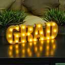 Graduation Decorations 2026-Long Marquee Light LED Up Letters 'Grad' - Class of 2026 Decorations Sign for Kindergarten Preschool High School College Decor Table Centerpieces Ornaments