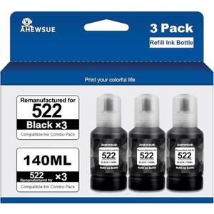 AHEWSUE 522 Ink Refill Compatible for 522 Ink Refill Bottles