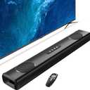100W Sound Bar for Smart TV, 2.2 ch Soundbar with Bluetooth 5.3/ARC/Opt/AUX Connect, Surround Sound System for TV with 4 Speakers, Home Audio Surround Sound System for TV PC Projector