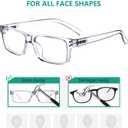 Eyekepper Vintage Reading Glasses for Men - 5 Pack Spring Hinges Classic Readers - Clear Frame +1.75