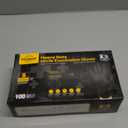 TitanFlex Disposable Nitrile Exam Gloves, 6-mil, Black, Heavy Duty, Latex Free, Food Safe for Cooking & Food Prep