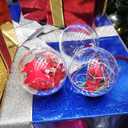 uxcell 12pcs 2-inch(50mm) Clear Plastic Ornaments Ball