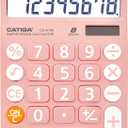 CATIGA Desktop Calculator 8 Digit with Solar Power and LCD Display, Big Buttons, for Home, Office, School, Class and Business, 4 Function Small Basic Calculators for Desk, CD-8185