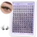 Natural Lash Clusters Wispy Cluster Eyelash Extensions Invisible Band Individual Lashes C-Curly DIY Lash Extension 8-16mm Waterproof Soft Cluster Lashes 168pcs by ALICE