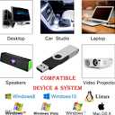 16GB USB Flash Drive KOOTION 20 Pack USB Drive Thumb Drive Bulk USB Stick Swivel for Data Storage, Black