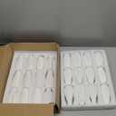 Yaomiao Set of 24 5'' White Ceramic Bud Vase Bulk Boho Rustic Small Flower Vase for Wedding Centerpieces Home Dining Table Decoration DIY Gift, 12 Styles