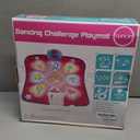 SUNLIN Dance Mat - Rhythm Step Play Mat - Dance Game Toy Pad with LED Lights, Gift for Kids Girls 3-12, Adjustable Volume, Built-in Music, 3 Challenge Levels (Pink)