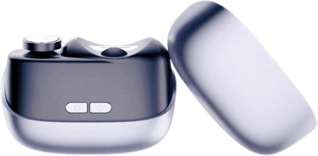 2-in-1 Electric Nail Clipper with File, NailTrimmer with LED Light,Nail Polisher,Nail Scraps Storage,USB Rechargeable,Safe File for Kids & Adults(Gray)