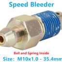 4 x 4-Piece Speed Bleeder Kit with Dust Caps - M10x1.0-35.4mm, H9410-4, 107392, 639560