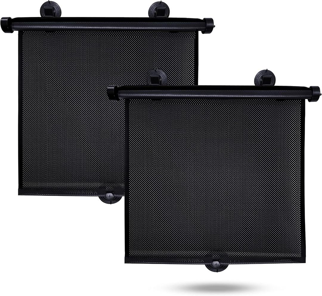 EcoNour Car Window Shades for Windows (2 Pack) | Shade Automotive Interior Sun Protection Large Offers Complete Protection from UV Rays and Glare 18" x 20" 