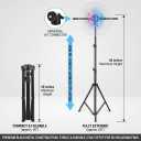 Adjustable Tripod Stand For 3D Hologram Fan, Fits 11–19.7 Inch Hologram Fans, Compatible With 16.5 And 19.7 Inch, Height 26–66 Inch Display Stand For Storefront, Events, Trade Shows
