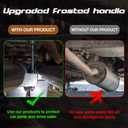 2 Pcs Universal Exhaust Clamp with Hanger - Heavy-Duty Steel for Exhaust Pipes, Car & Truck Muffler Systems (4 inches)