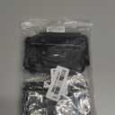 Piutouyar 4.9 Inch Spring Loaded Handle, Heavy Duty Surface Mount, Folding With Rubber Grip for Toolbox, Boxes, Black (4Pcs)