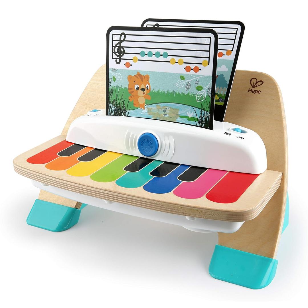 Baby Einstein and Hape Magic Touch Piano Wooden Musical Toddler Toy, Age 6 Months and Up (3 Piece Set)