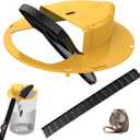 Mouse Trap Bucket Flip Lid, Auto-Reset Bucket Lid Mouse Traps, for Indoor Outdoor, Compatible 5 Gallon Bucket, Mouse Traps Compatible, Humane or Lethal Bucket (Without Barrel) (1 PCS)