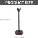 1Pcs Black Iron Bird Paper Towel Holder 13.05" for Toilet and Bathroom Decoration